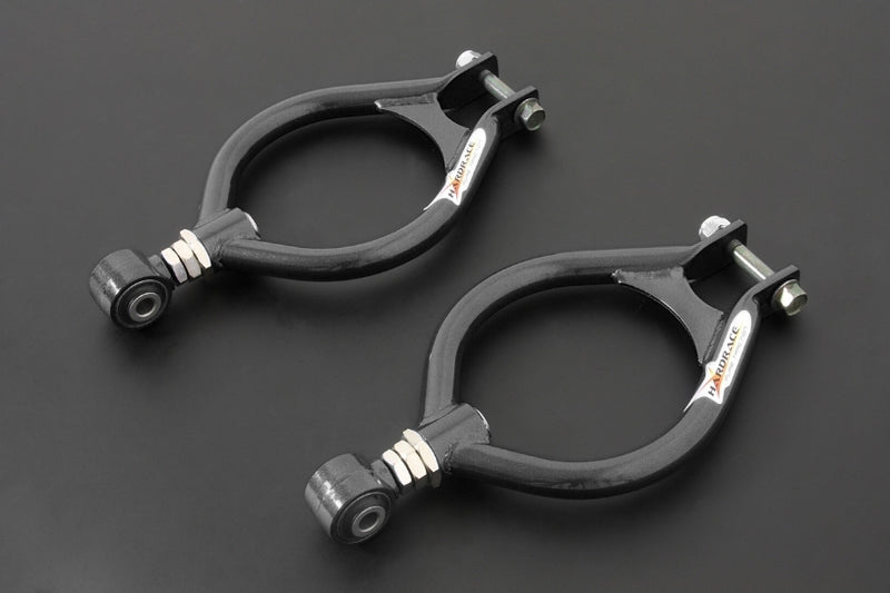 HARDRACE Rear Upper Camber Kit - Nissan Skyline GTS-T (R32) / Skyline GT-R (R32) / Silvia / 180SX / 200SX (S13) - Hardened Rubber - Black - HARDRACE