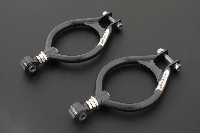 HARDRACE Rear Upper Camber Kit - Nissan Skyline GTS-T (R32) / Skyline GT-R (R32) / Silvia / 180SX / 200SX (S13) - Hardened Rubber - Black
