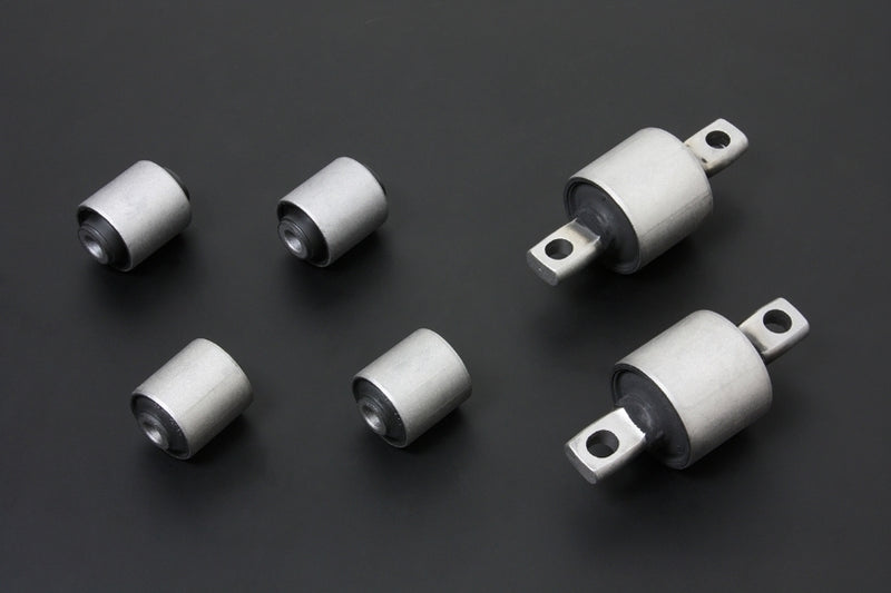HARDRACE Front Lower Arm Bushing - Mitsubishi Galant (E52) - Hardened Rubber - Including Tension Rod Bushing - HARDRACE