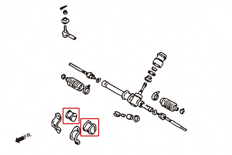 HARDRACE TPV Steering Bush - Mitsubishi Lancer Evolution I-III (CD9A/CE9A) / Lancer (CE) - Image 2