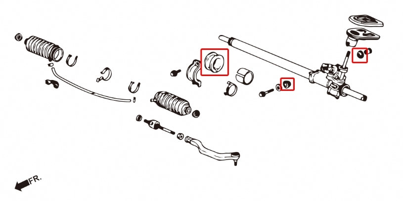 HARDRACE Reinforced Steering Bushing - Honda Integra (DC2) / Civic (EG/EH/EJ) - Image 2
