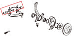 HARDRACE Front Upper Arm Bushing Assembly - Honda Integra (DC2) / Civic (EG/EH/EJ) - Pillow Ball - Image 2 - HARDRACE Thumbnail