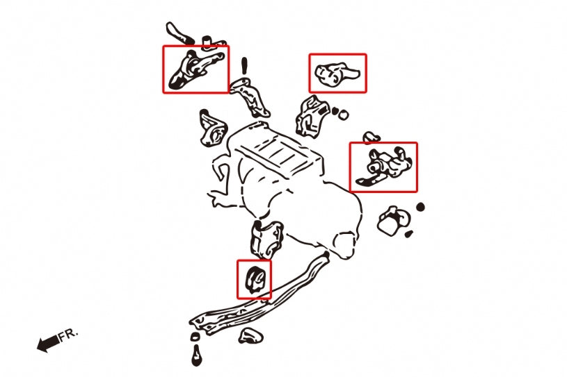HARDRACE Hardened Engine Mount - Ford Laser (KN/KQ) / Mazda Premacy (CP) / 323 (BJ) - For 16 AT/MT Use - Image 2