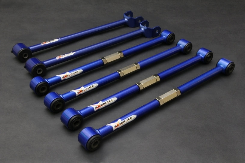 HARDRACE Rear Adjustable Toe/Camber Arms - Toyota Corona Exiv (ST19x) - Hardened Rubber