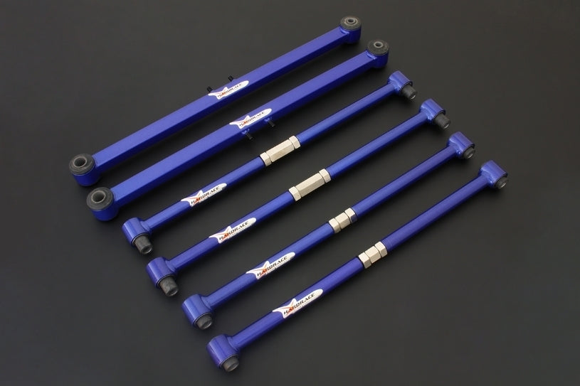 HARDRACE Rear Adjustable Lateral Arm and Trailing Arm - Ford Laser (KN/KQ) / Mazda Premacy (CP) / 323 (BJ) - Hardened Rubber