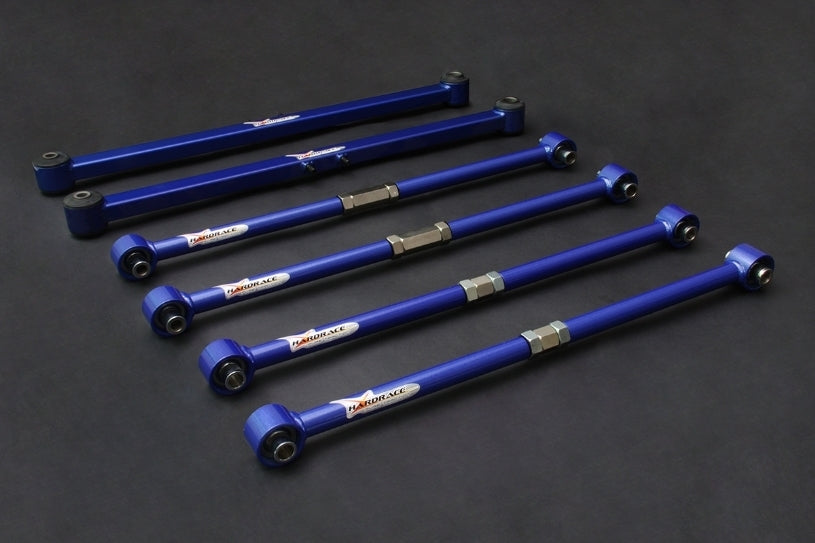HARDRACE Rear Lateral Arm and Trailing Arm - Ford Laser (KN/KQ) / Mazda Premacy (CP) / 323 (BJ) - Pillow Ball / Hardened Rubber