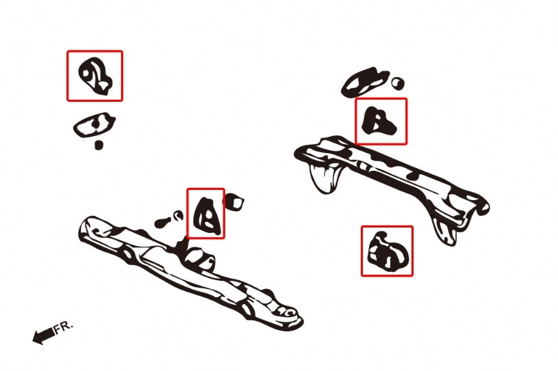 HARDRACE Hardened Engine Mount - Honda CRX (EF) / Civic (EC/ED/EE/EF) - For MT Use Only - Image 2