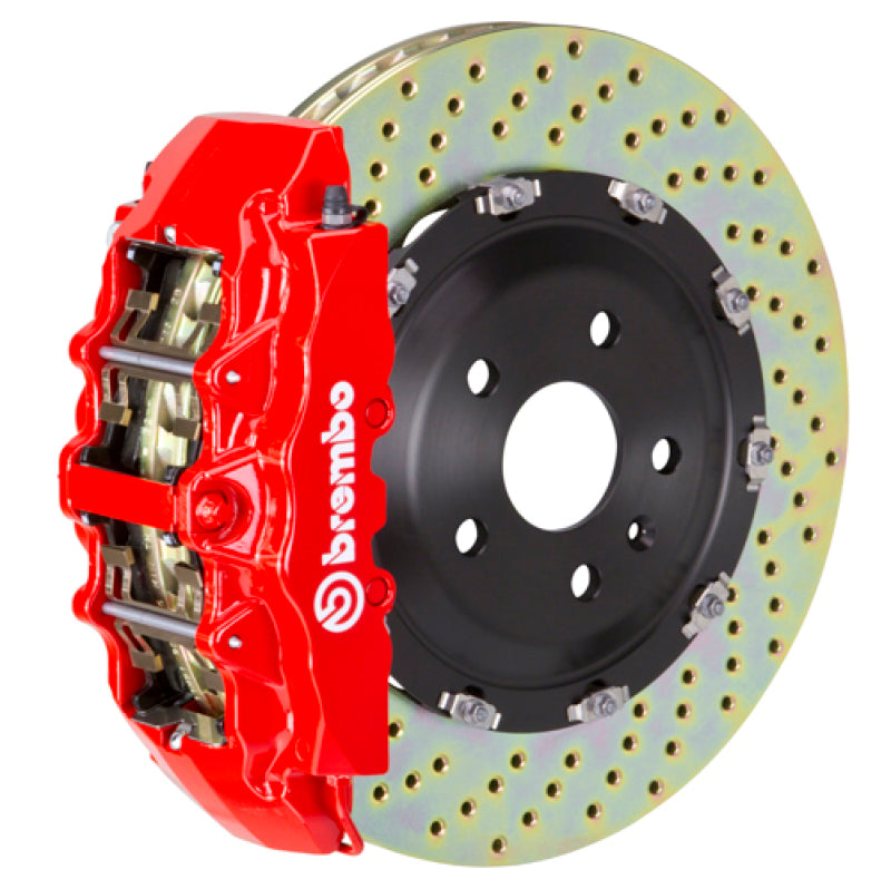 Brembo GT 6-piston front caliper and 380mm rotor, red – Volkswagen Golf R (Mk8) / Audi S3 (8Y) - Brembo