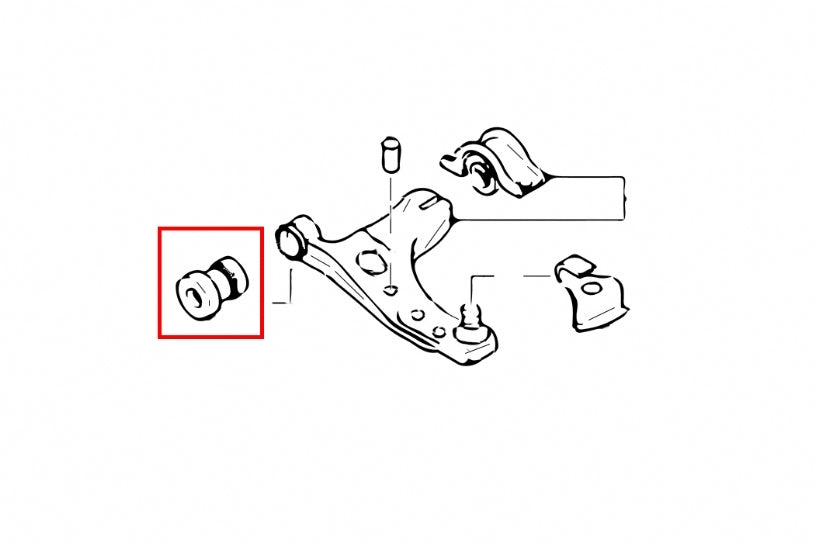HARDRACE Front Lower Arm Bushing - Ford Focus (LR) - Hardened Rubber - Image 2