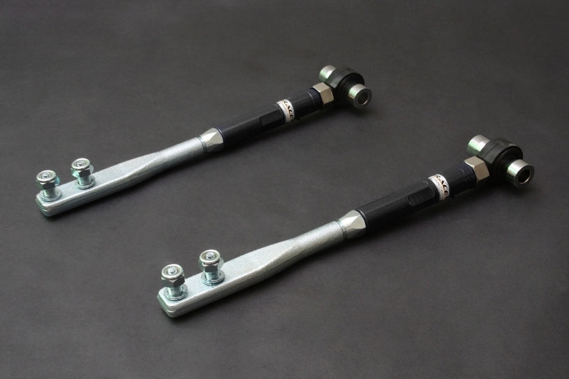 HARDRACE Front Tension/Caster Rod - Nissan Skyline GTS-T (R33/R34) / Silvia / 180SX / 200SX (S14/S15) - Pillow Ball - Black