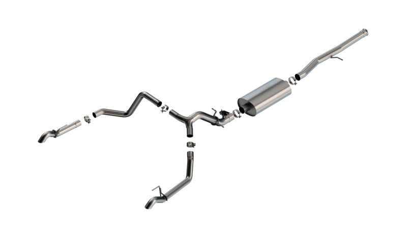 Borla Cat-Back Exhaust - Chevrolet Silverado 1500 ZR2 (T1) - 3.5in Turndown 2024 - Borla
