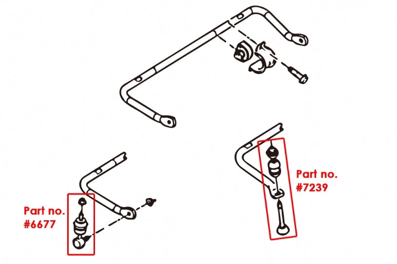HARDRACE Rear Reinforced Stabiliser Link - Ford Focus (LS/LT/LV) / Mazda 3 (BK/BL) / 5 (CR) / Volvo S40 / V50 / C30 / C70 - Image 2