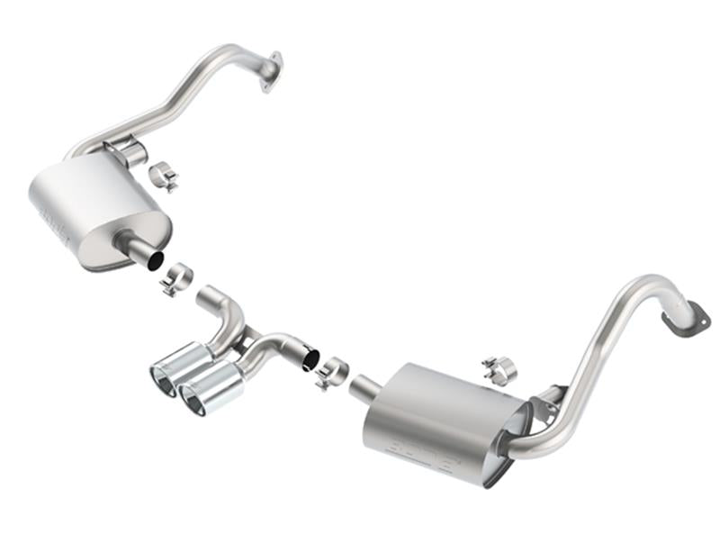 Borla Cat-Back Exhaust - Porsche Cayman / Boxster (981) - Dual Centre Exit 4in Tips - Image 2