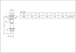 HARDRACE camber bolt M14 x 2.0 80mm – (product illustration) – alternate view - Hardrace Thumbnail