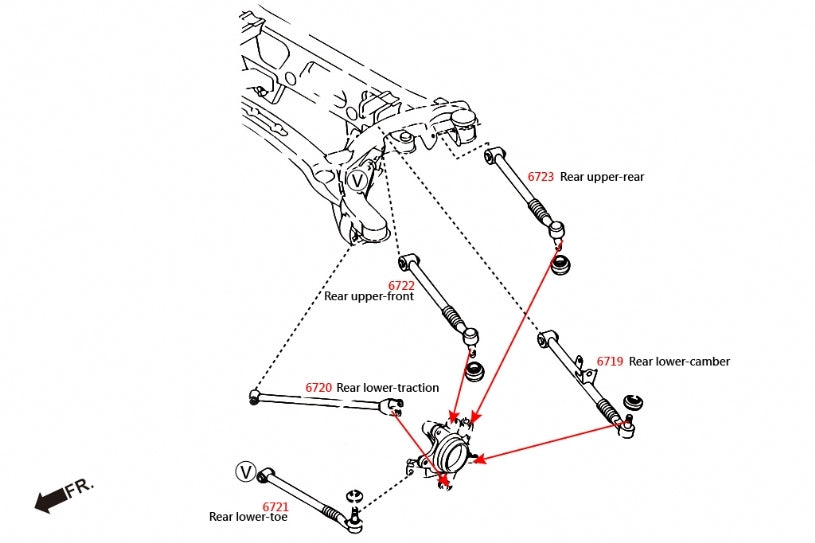 HARDRACE Rear Lateral Arm - Mazda MX-5 (NC) / RX-8 (SE3P) - Pillow Ball - Image 2