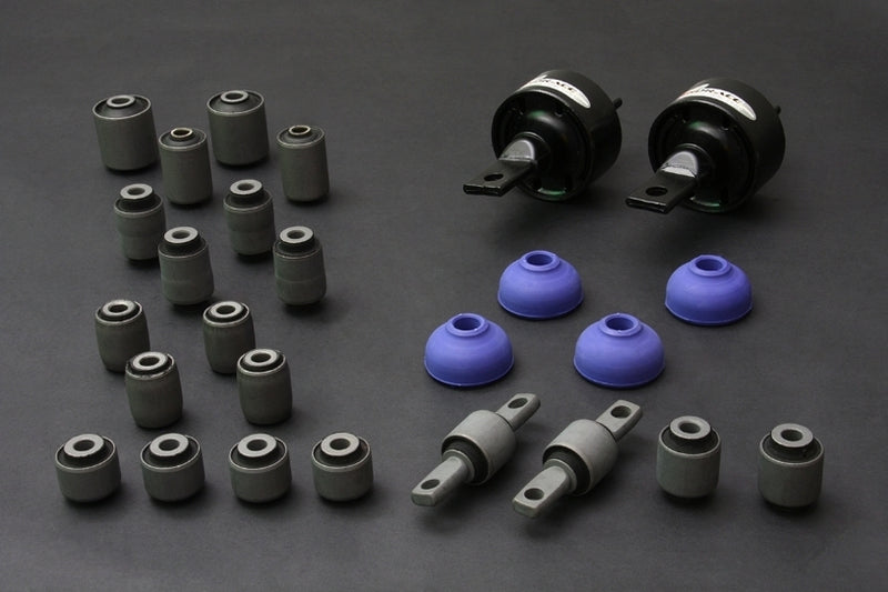 HARDRACE Complete Bushing Kit - Honda CRX (EF) / Civic (EC/ED/EE/EF) - Hardened Rubber - JDM - HARDRACE