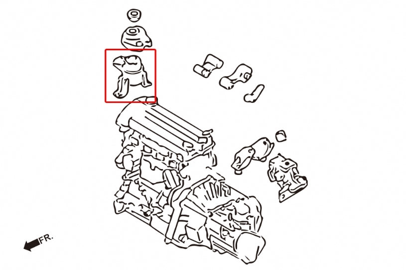 HARDRACE Hardened Engine Mount - Mazda 6 (GG/GY) - Right Side - Image 2