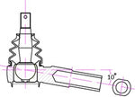 HARDRACE RC Tie Rod End - Nissan Silvia / 180SX / 200SX (S14/S15) - Image 2 - HARDRACE Thumbnail