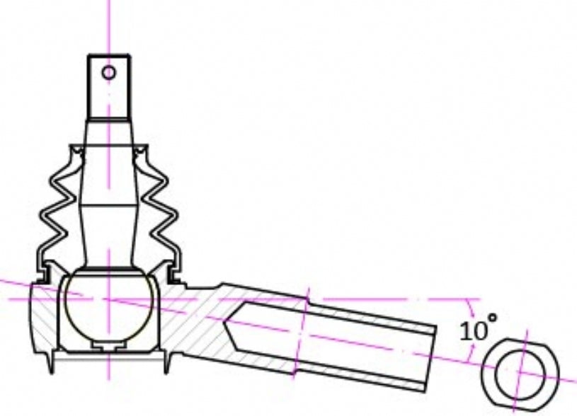 HARDRACE RC Tie Rod End - Nissan Silvia / 180SX / 200SX (S14/S15) - Image 2