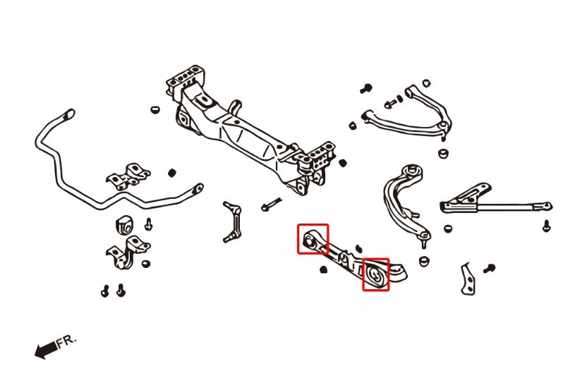 HARDRACE Front Lower Arm Bushing - Nissan 350Z (Z33) / Skyline (V35) - Pillow Ball - Image 2