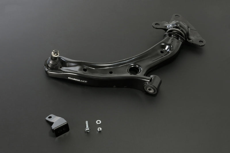 HARDRACE Front Lower Control Arm - Honda Jazz (GE) - Hardened Rubber - Roll Centre Adjuster Ball Joint - HARDRACE