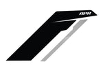 APR Sideburn Stickers - Universal - Black/Silver Stripe (Pair) - Image 3 - APR Thumbnail