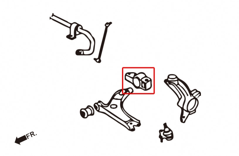 HARDRACE Front Lower Control Arm Bushing - Volkswagen Jetta (Mk6/Mk5) / Golf (Mk6/Mk5) / Touran / Caddy (2K) / Golf R (Mk6) - Hardened Rubber - Image 2