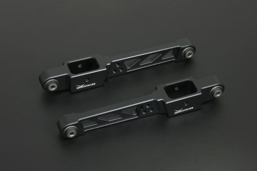 HARDRACE Rear Billet Lower Control Arm - Honda CRX (EF) / CRX Del Sol (EG1/EG2) / Integra (DC2) / Civic (EC/ED/EE/EF/EG/EH) - Hardened Rubber - Black