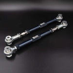 Suspension Secrets adjustable rear arms from the kit, pair with black bodies on a dark background - Suspension Secrets Thumbnail