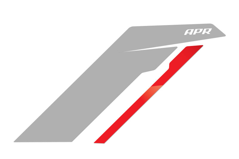 APR Sideburn Stickers - Universal - Silver/Red Stripe (Pair) - Image 3