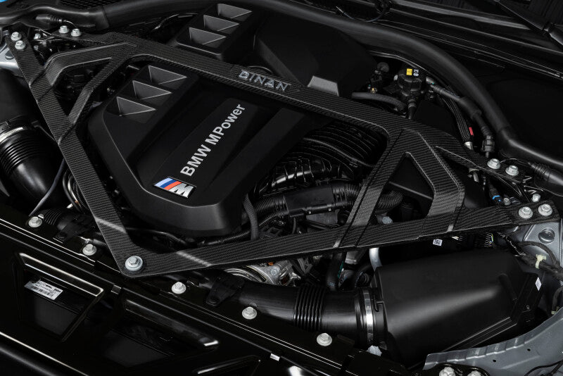 Dinan Matte Carbon Fibre Strut Tower Brace - BMW M2/M3/M4 (G80/G82/G83/G87) - Front - Image 2