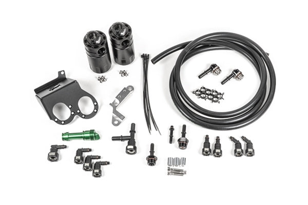 Radium Engineering Dual Catch Can Kit - Chevrolet Corvette Z06 (C7) - Fluid Lock - Radium Engineering