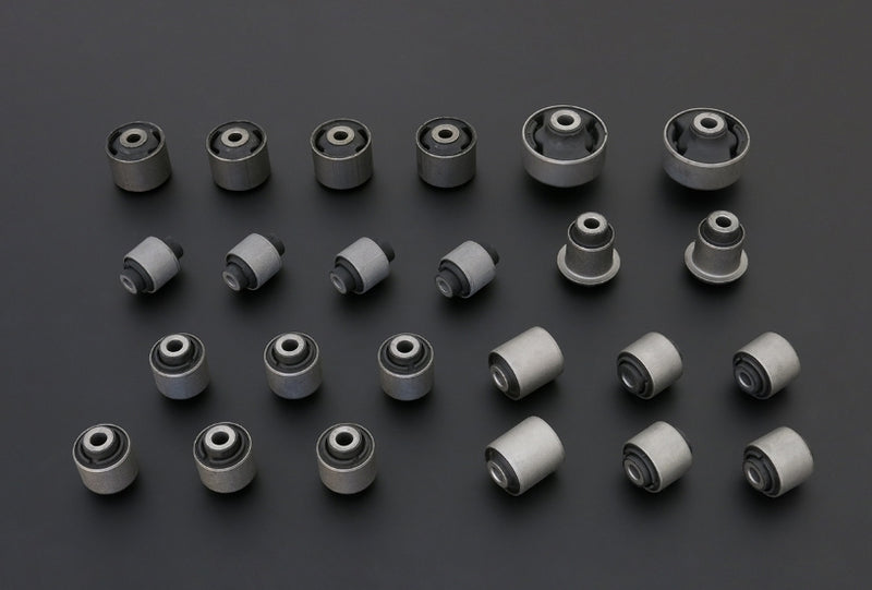 HARDRACE Complete Bushing Kit - Honda Accord V6 (UC1) / Accord Euro (CL) - Hardened Rubber - HARDRACE