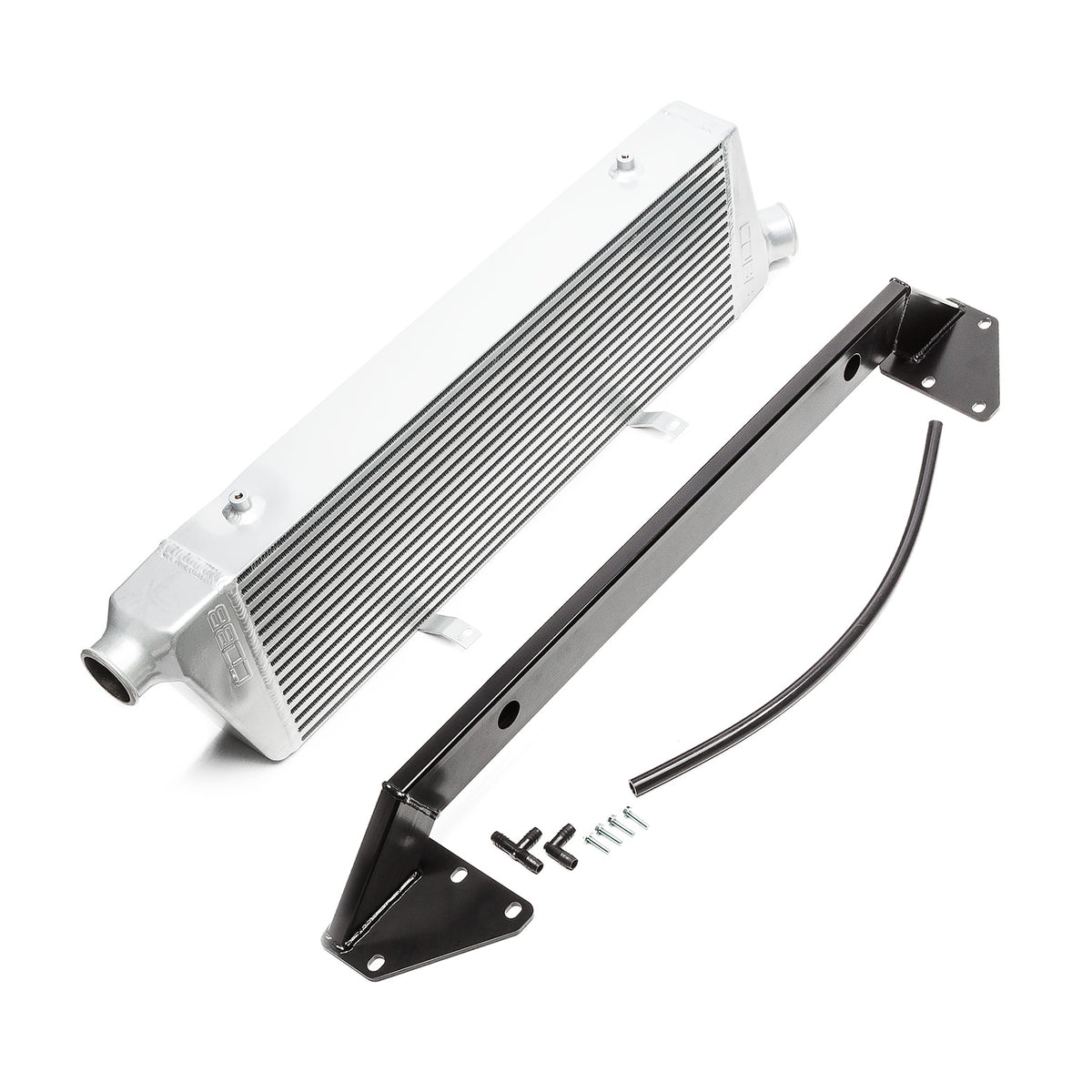COBB front mount intercooler core – Subaru Impreza WRX/STI GD – silver core, bumper beam and hose
