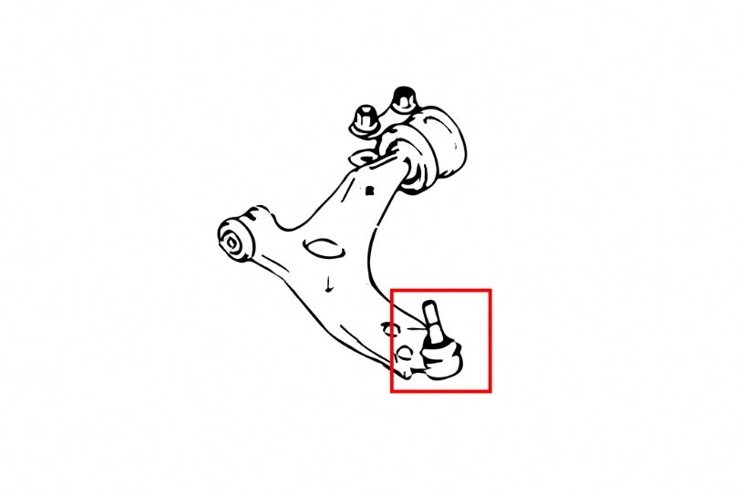 HARDRACE Front Lower Ball Joint - Ford Focus (LS/LT/LV) / Volvo S40 / V50 / C30 / C70 - 15mm at the top of taper - Image 2