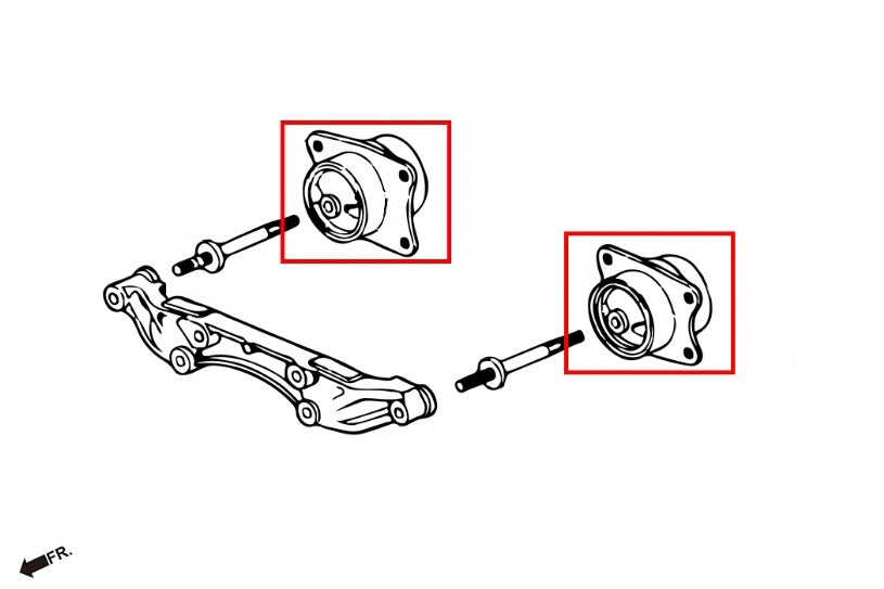 HARDRACE Reinforced Differential Mount - Honda S2000 (AP1/AP2) - Rear Side - Image 2