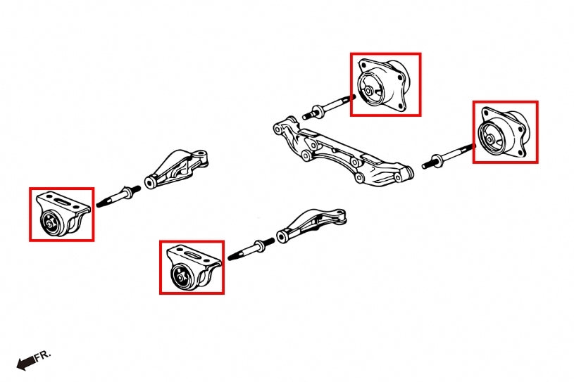 HARDRACE Reinforced Differential Mount - Honda S2000 (AP1/AP2) - Image 2