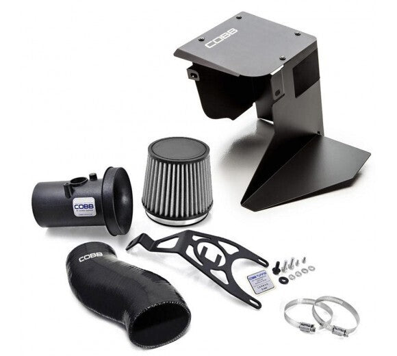 COBB SF intake and airbox – Subaru WRX STI VA – intake, black hose, bracket and airbox