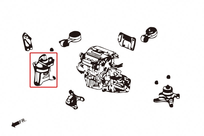 HARDRACE Right Engine Mount - Honda Civic (FD) - Image 2
