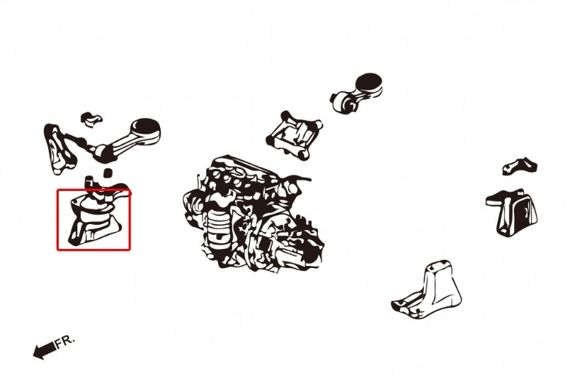 HARDRACE Right Engine Mount - Honda Civic (FD) - For FD R18/18 Use - Image 2