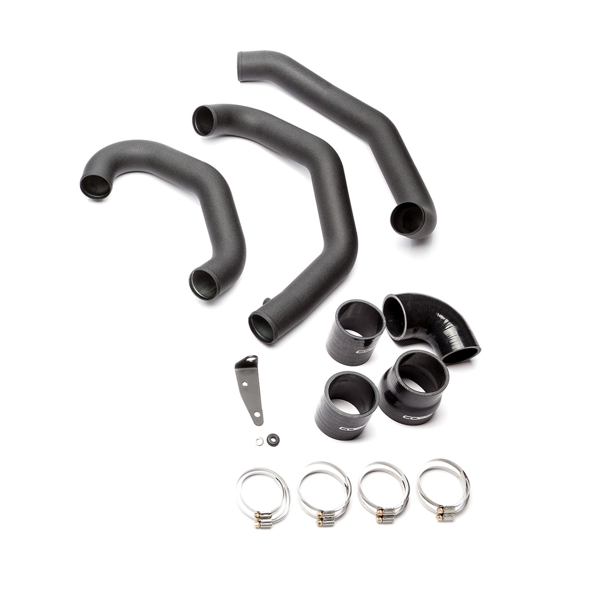 COBB front mount intercooler hot pipe kit – Subaru WRX STI VA – three pipes, couplers, bracket and clamps