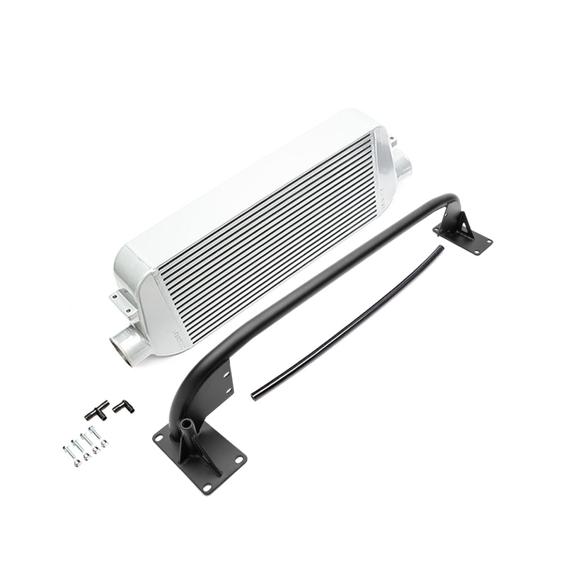 COBB front mount intercooler core – Subaru WRX/STI VA – silver core with bumper beam and hardware - Cobb Tuning