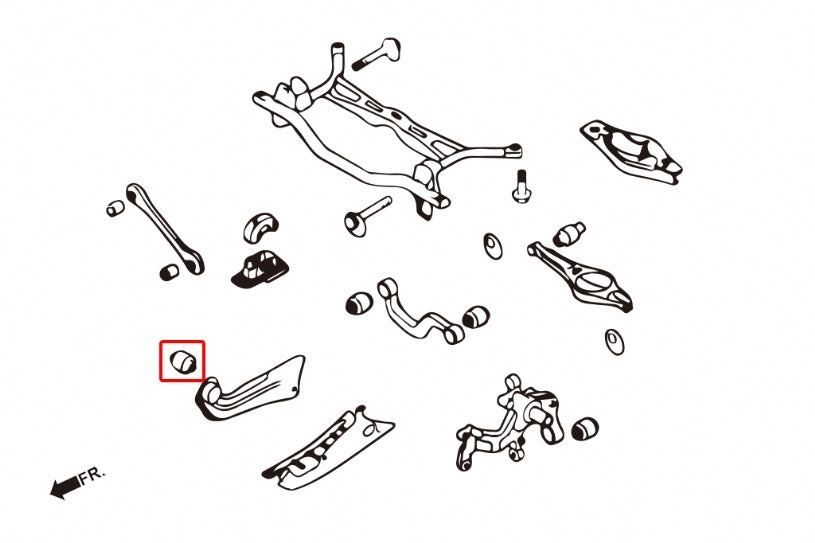HARDRACE Rear Trailing Arm Bushing - Volkswagen Beetle (5C) / Golf (Mk6/Mk5/Mk7) / Passat (B8/B6/B7) / Touran / Caddy (2K) - Pillow Ball - Image 2