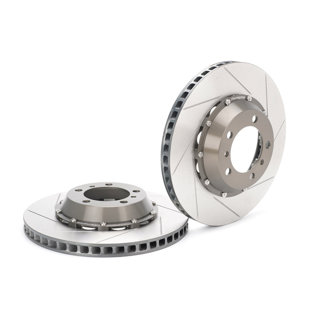 Paragon 2-Piece Rear Brake Rotor Pair - Porsche 991 GT3 / GT3 RS with OEM Iron Brakes - 380x30mm - Chicane Australia