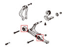 HARDRACE Front Lower Arm Bushing - Honda Civic (EK/EJ/EM1) - Hardened Rubber - Image 2 - HARDRACE Thumbnail