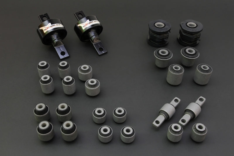 HARDRACE Arm Bushing Complete Set - Honda Civic (EK/EJ/EM1) - Hardened Rubber - Ek USDM 96-99 - HARDRACE