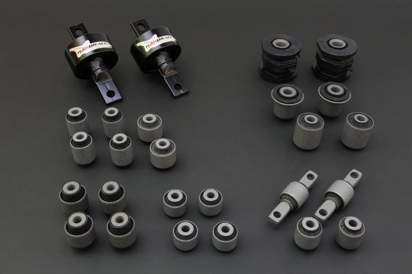HARDRACE Arm Bushing Complete Set - Honda Civic (EK/EJ/EM1) - Hardened Rubber - Ek USDM 96-99