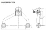 HARDRACE front upper camber kit – Lexus GS / SC / Toyota Aristo / Crown Majesta – adjuster close-up - Hardrace Thumbnail