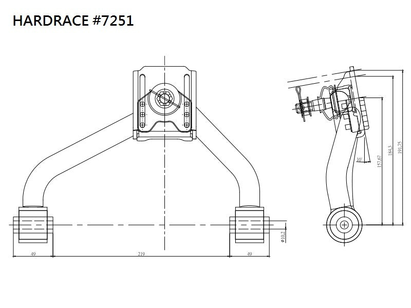 HARDRACE front upper camber kit – Lexus GS / SC / Toyota Aristo / Crown Majesta – adjuster close-up