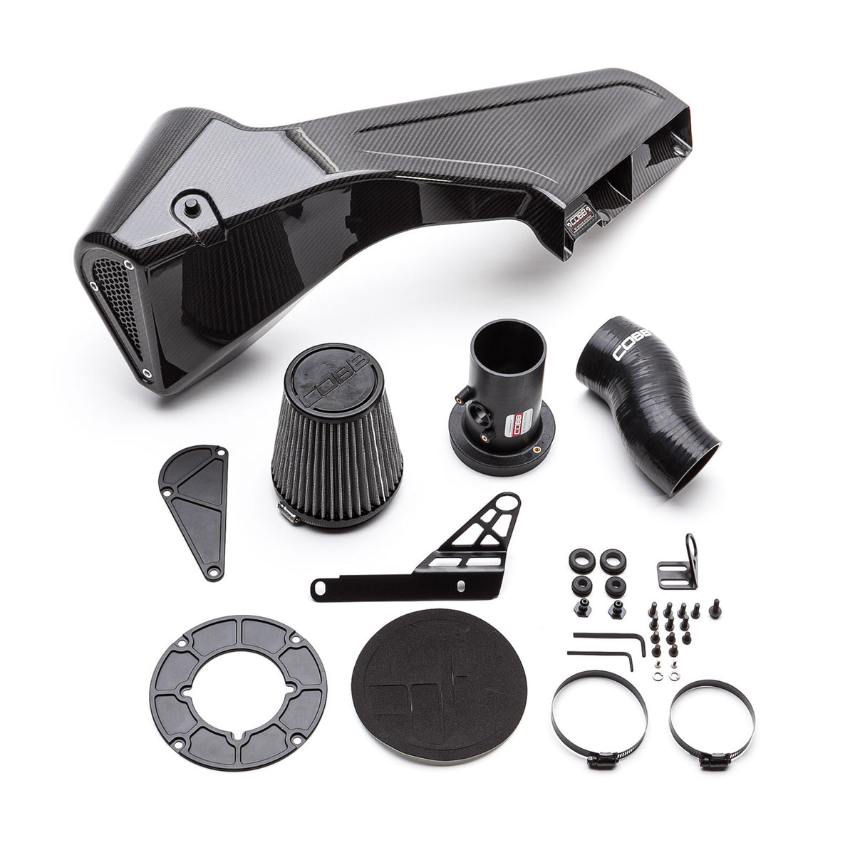 COBB Redline carbon fibre intake – Subaru WRX STI VA – full kit laid out